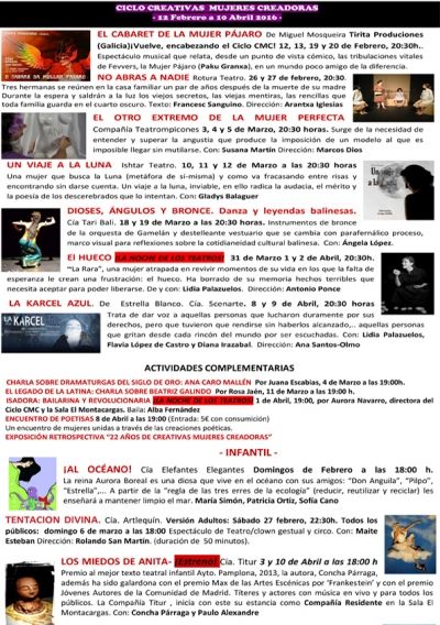 CICLO CREATIVAS MUJERES CREADORAS